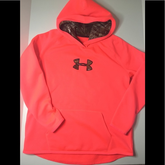 Under Armour Coldwear hoodie CORAL color NWOT - Picture 1 of 8